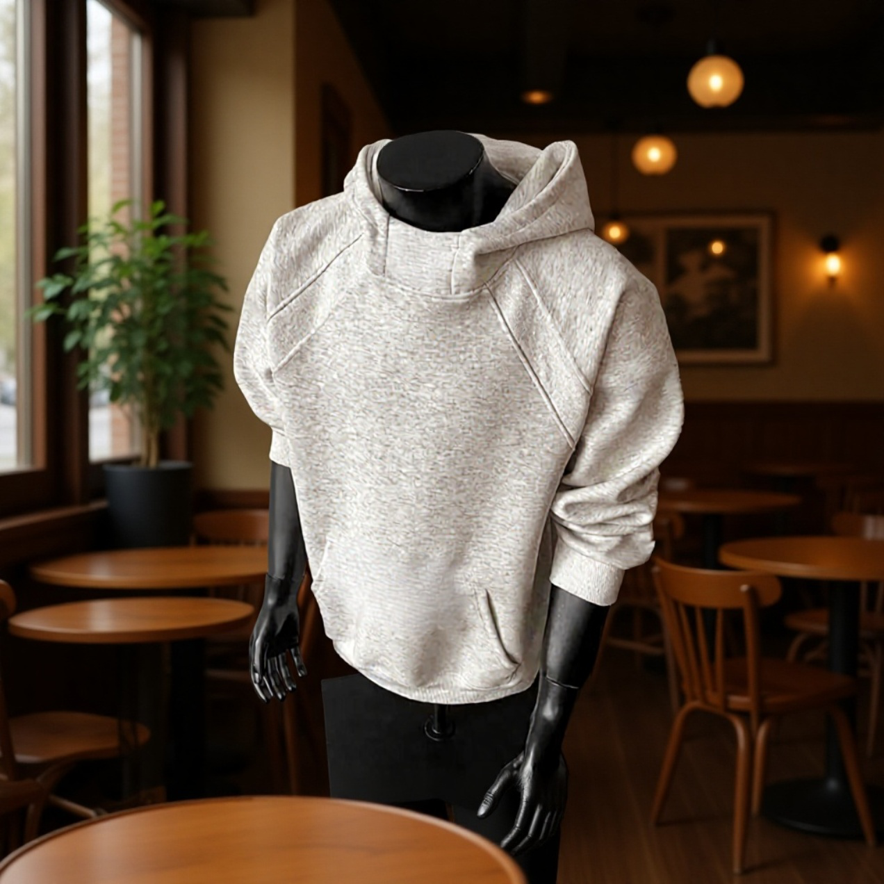 여성 추동 코트 하이넥 후드 남 화이트 플라워 자수 코트 그레이 코트