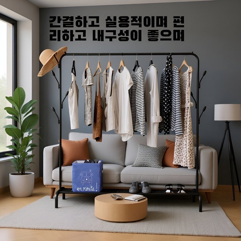 단일봉 스탠드형 옷걸이