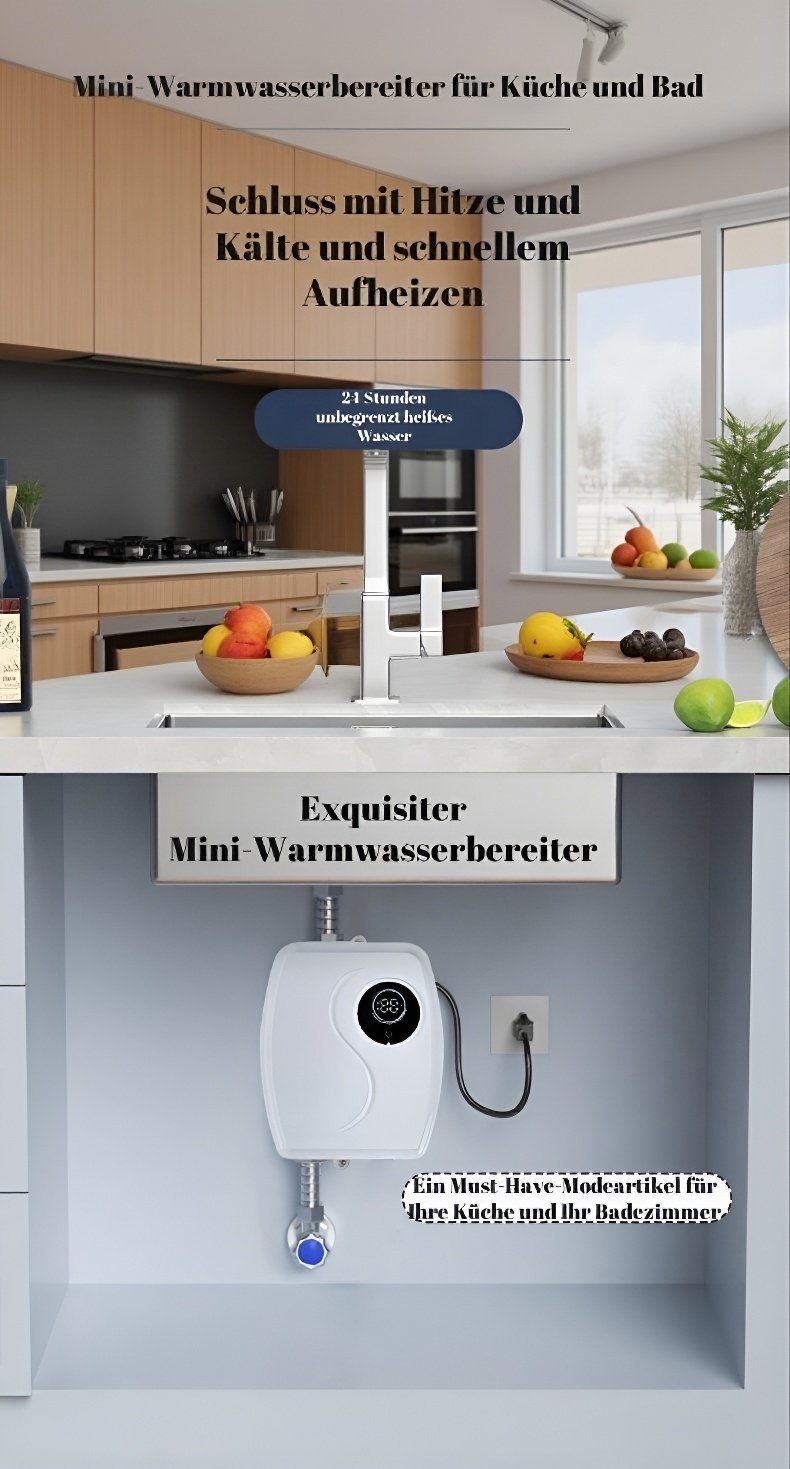 Sofort-Heizender Elektro-Durchlauferhitzer für die Küche