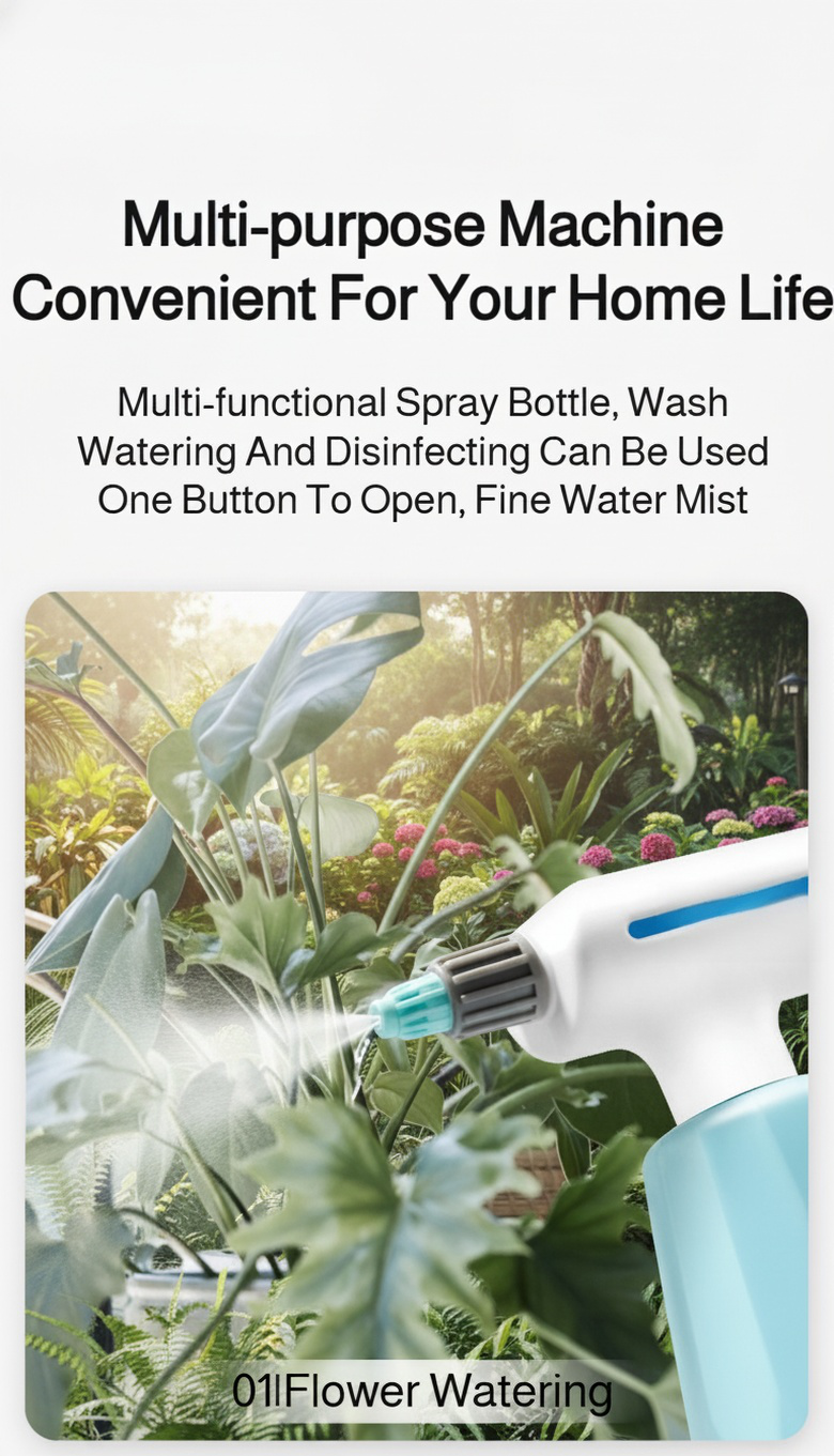 1.2L electric sprayer with ergonomic handle