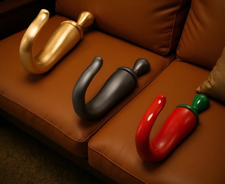 Perchero minimalista para sombrero y ropa