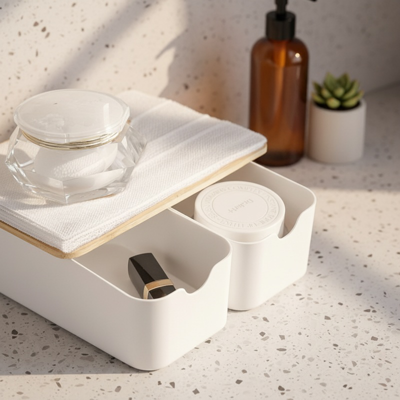 Drawer Desktop Bamboo Fiber Organizer