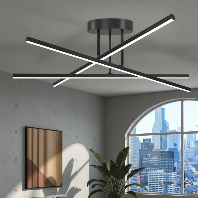 Minimalistische LED-Deckenleuchte, geeignet für verschiedene Wohnbereiche