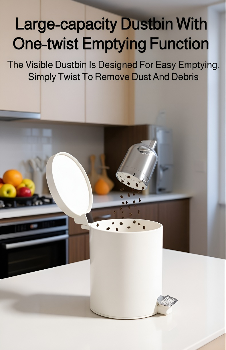 Rechargeable cordless vacuum cleaner with accessories