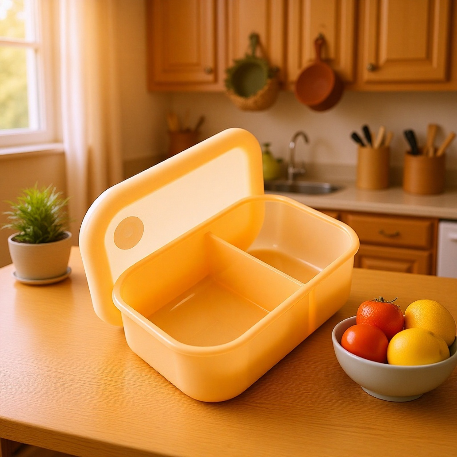 칸막이가 있는 식품 보관 용기