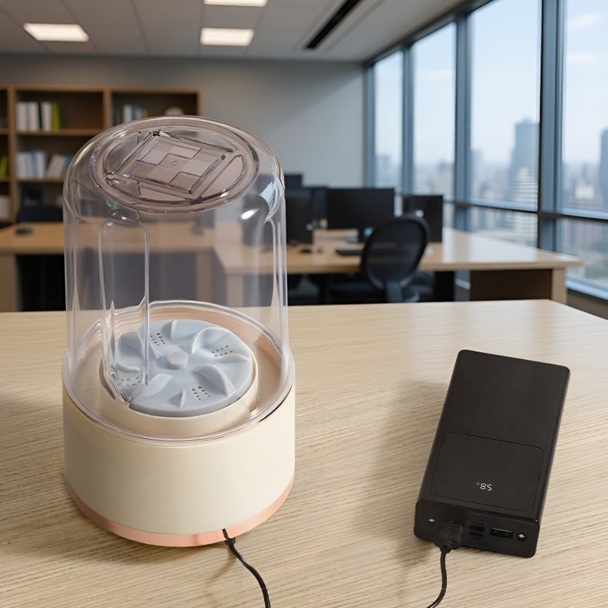 Lavadora portátil para ropa interior con función de carga