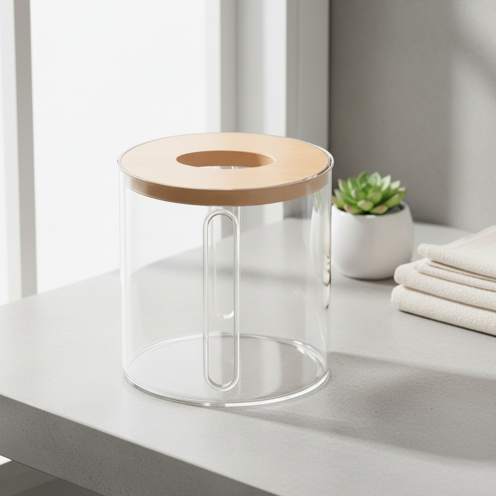 Household Tissue Box, Nordic Design, Suitable for Bathroom and Dining Room