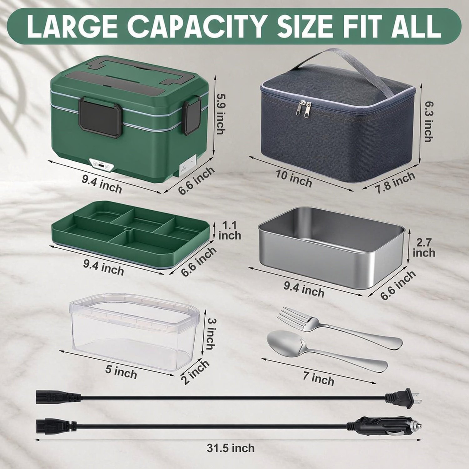 Portable 25L Electric Heated Lunch Box
