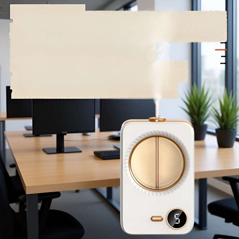 Detalle del panel de control del humidificador inteligente