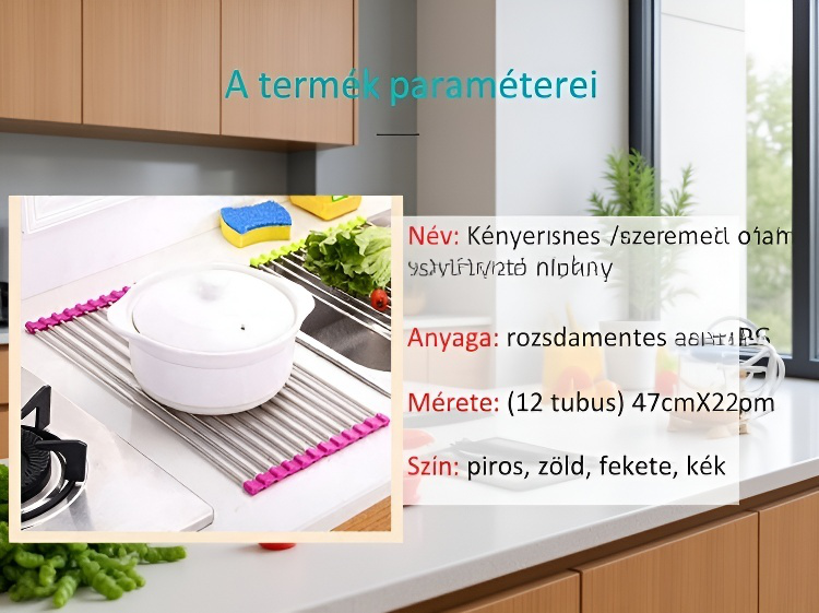 Konyhai edényszárító állvány