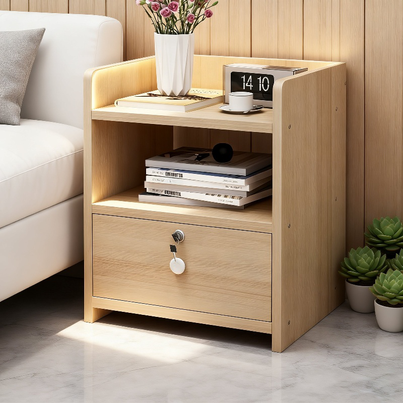 主寝室用新しいベッドサイド収納ラック