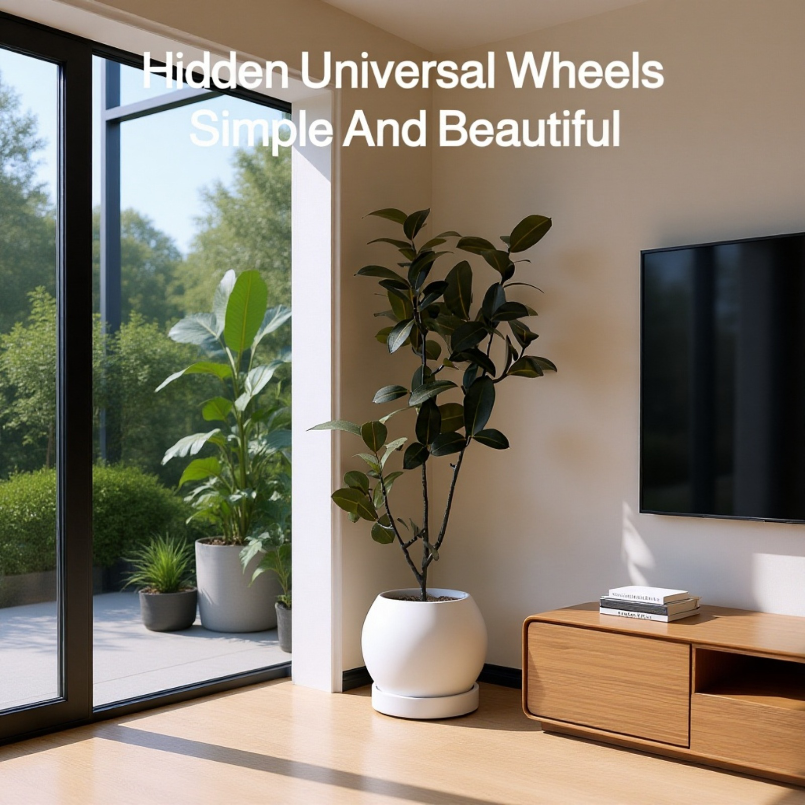 Protective Plant Saucer with Universal Wheels