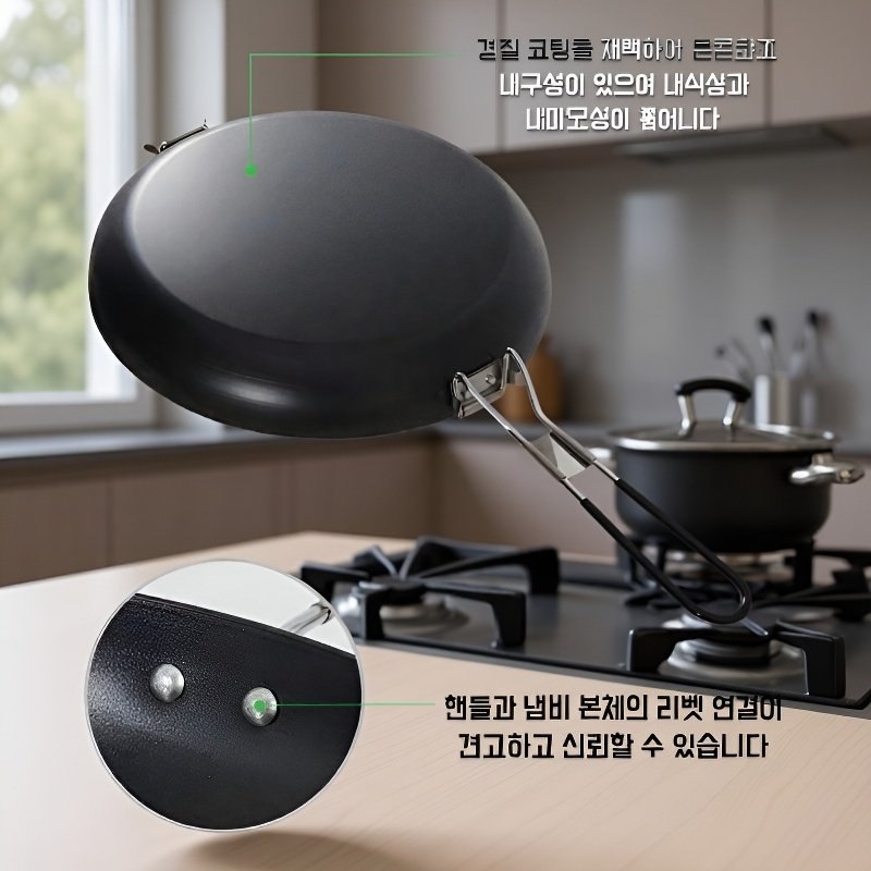 접이식 휴대용 후라이팬