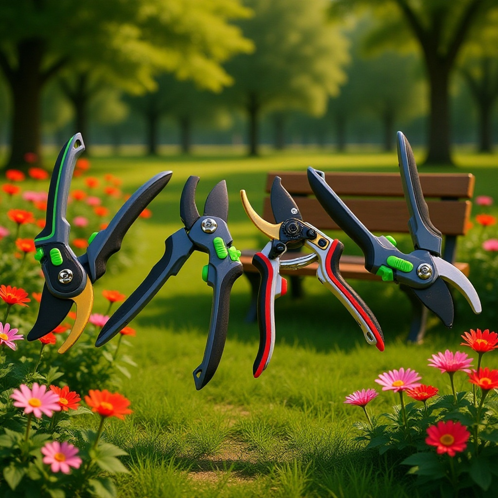 Tijeras de jardinería, recogedores de frutas de jardín