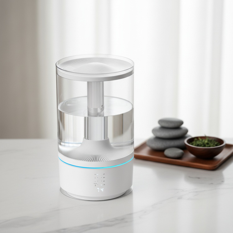 Humidificateur domestique à ultrasons, grande capacité, purification de l'eau