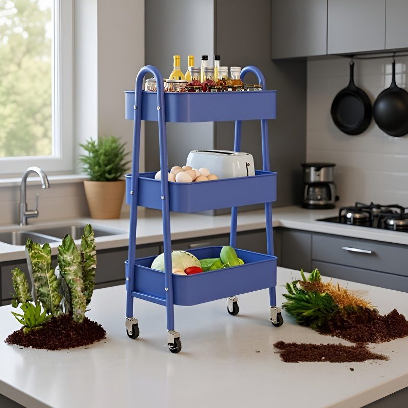 Etagères amovibles chambre à coucher rack de rangement cuisine salle de bain rack de rangement multi