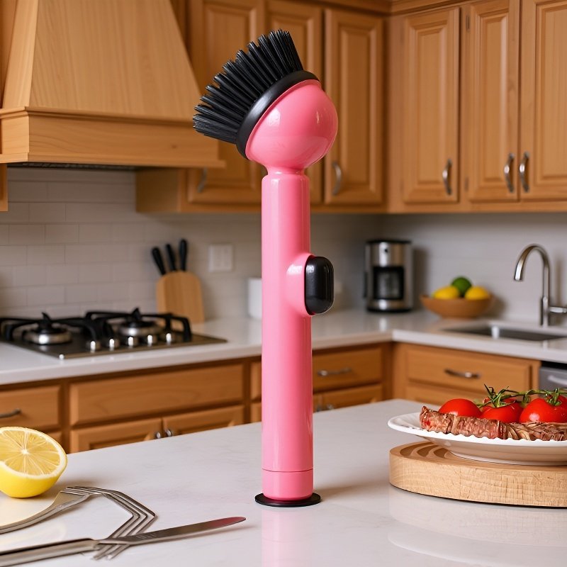 긴 손잡이 액체 펌핑 그릇 청소 브러쉬