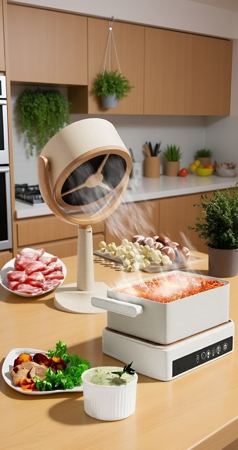 High wind mini range hood for home cooking