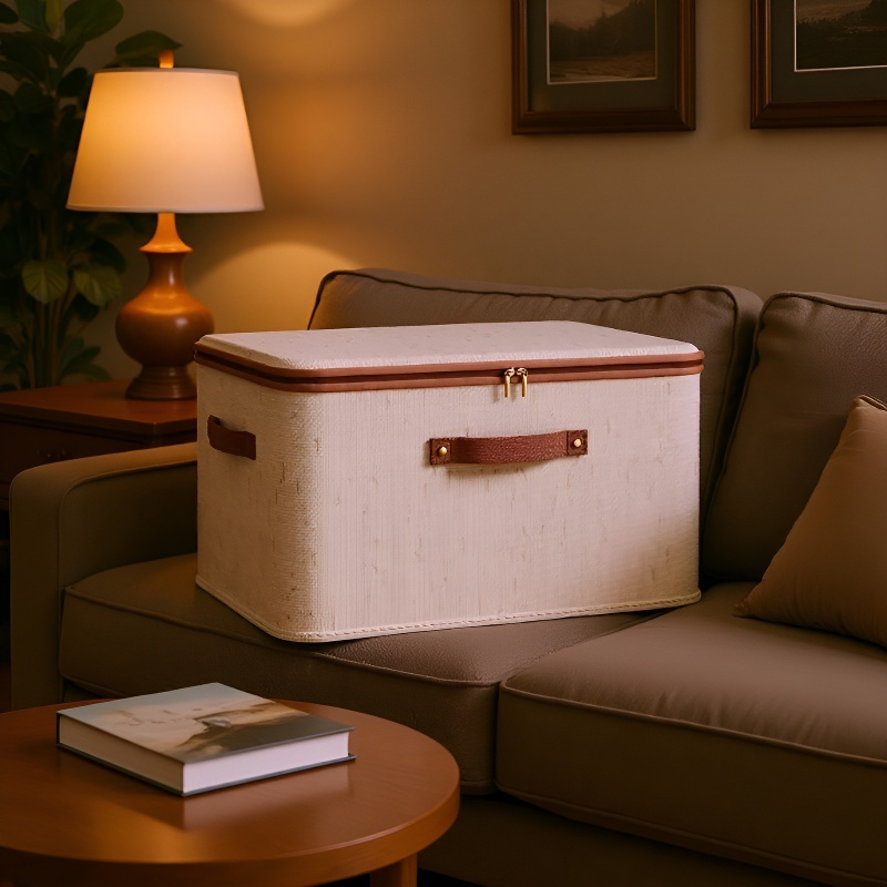 天山綿麻ファスナー収納ボックス