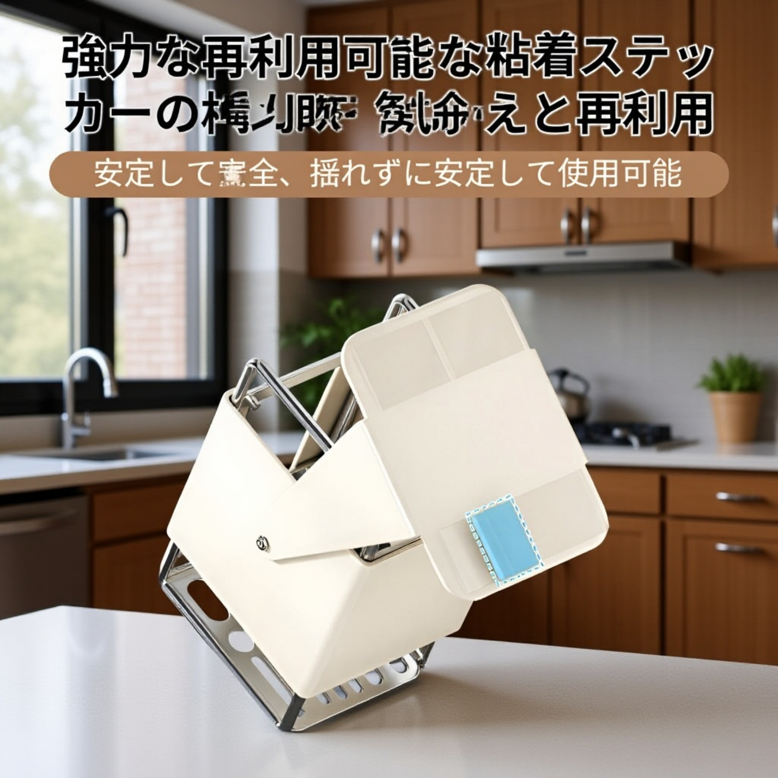 キッチンナイフラック 回転収納タイプ 水トレイ付き