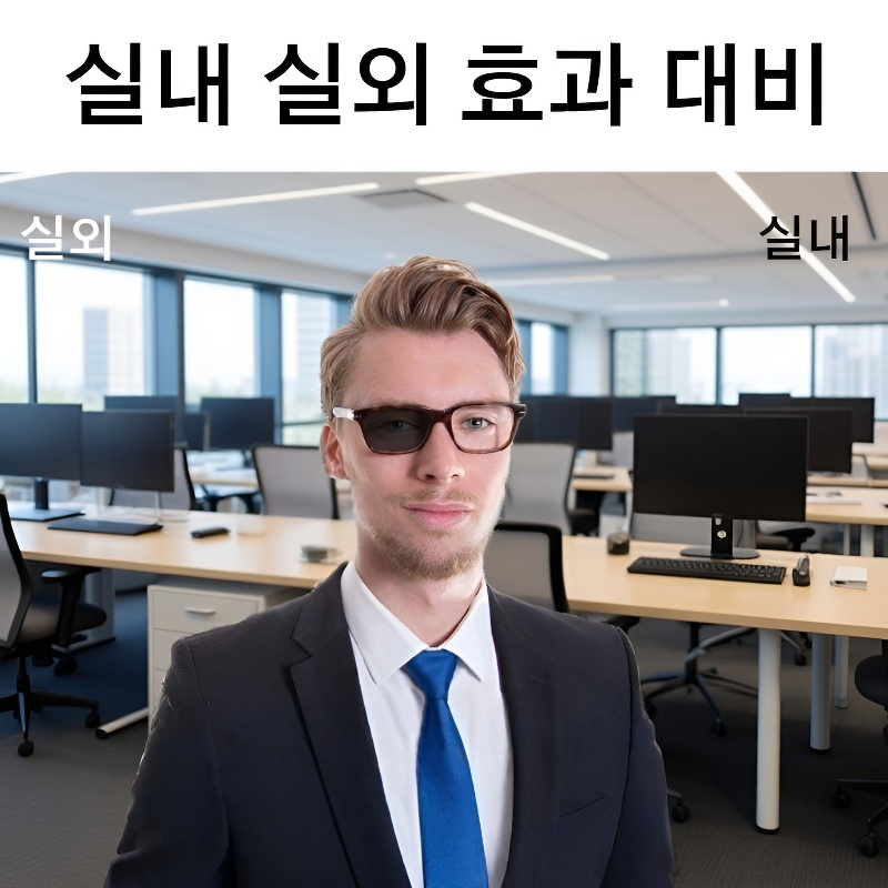 시니어를 위한 세련된 크라운형 독서 안경