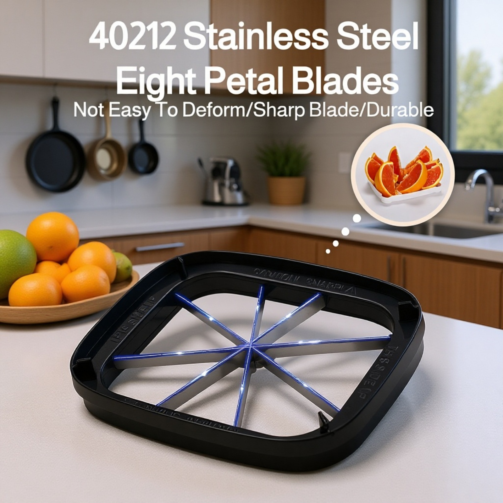 Stainless Steel 8-Slice Tomato Apple Divider