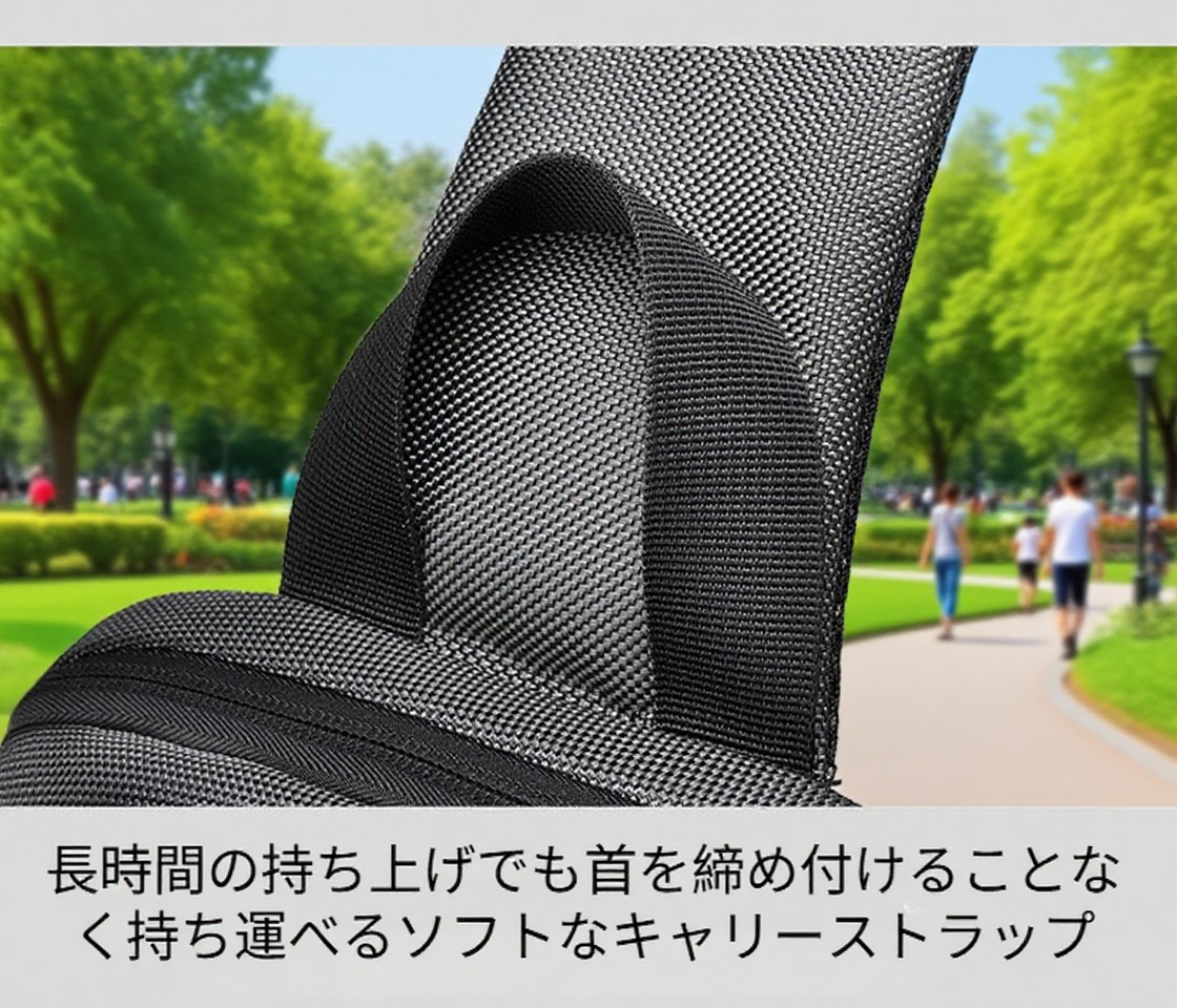 収納力抜群の防水胸バッグの収納例