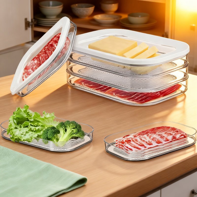 Refrigerator Multi-Layer Partition Sealed Fresh-Keeping Box