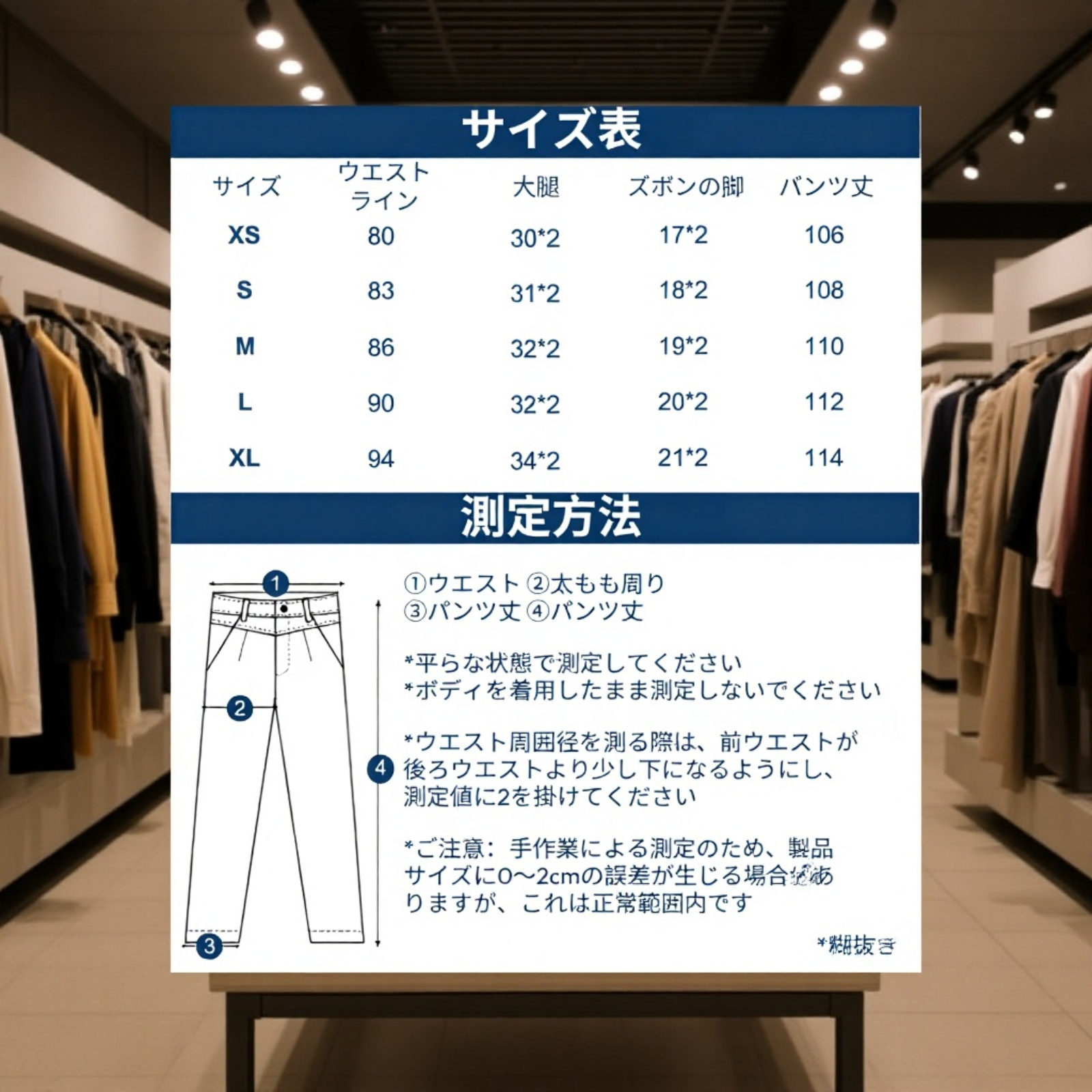 15oz重厚原色デニムパンツ全体写真