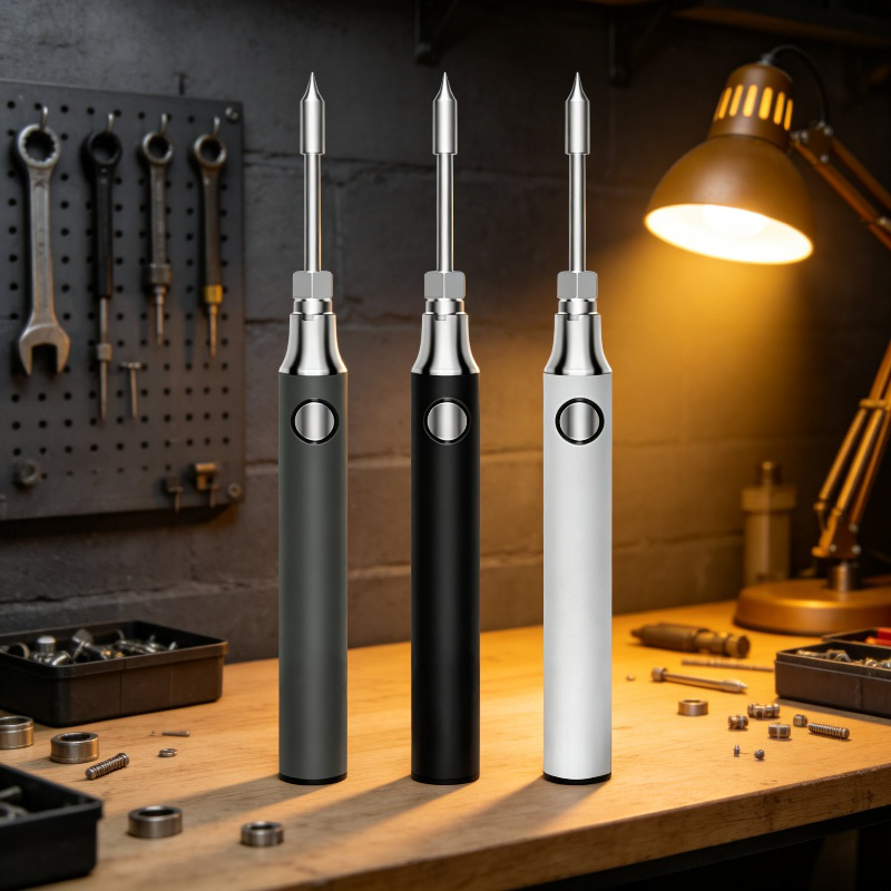 Soldador portátil inalámbrico de 8W recargable por USB, set para reparaciones en casa