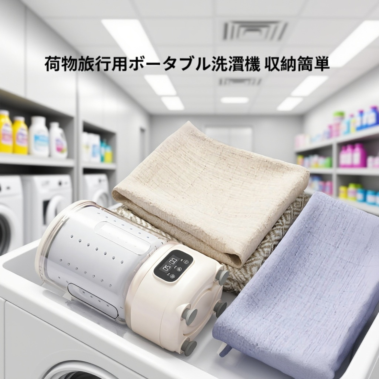 洗濯と脱水が一体化した便利な洗濯カップ