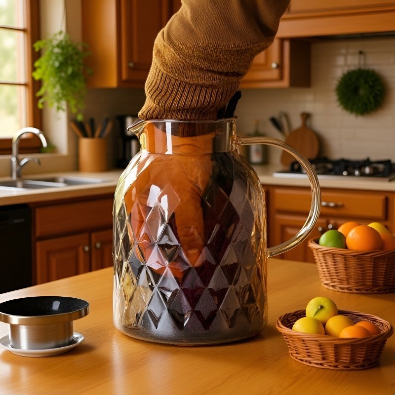 Large capacity high borosilicate glass water bottle