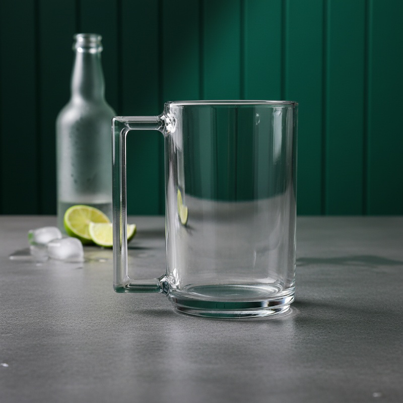 Creative couple's glass cups