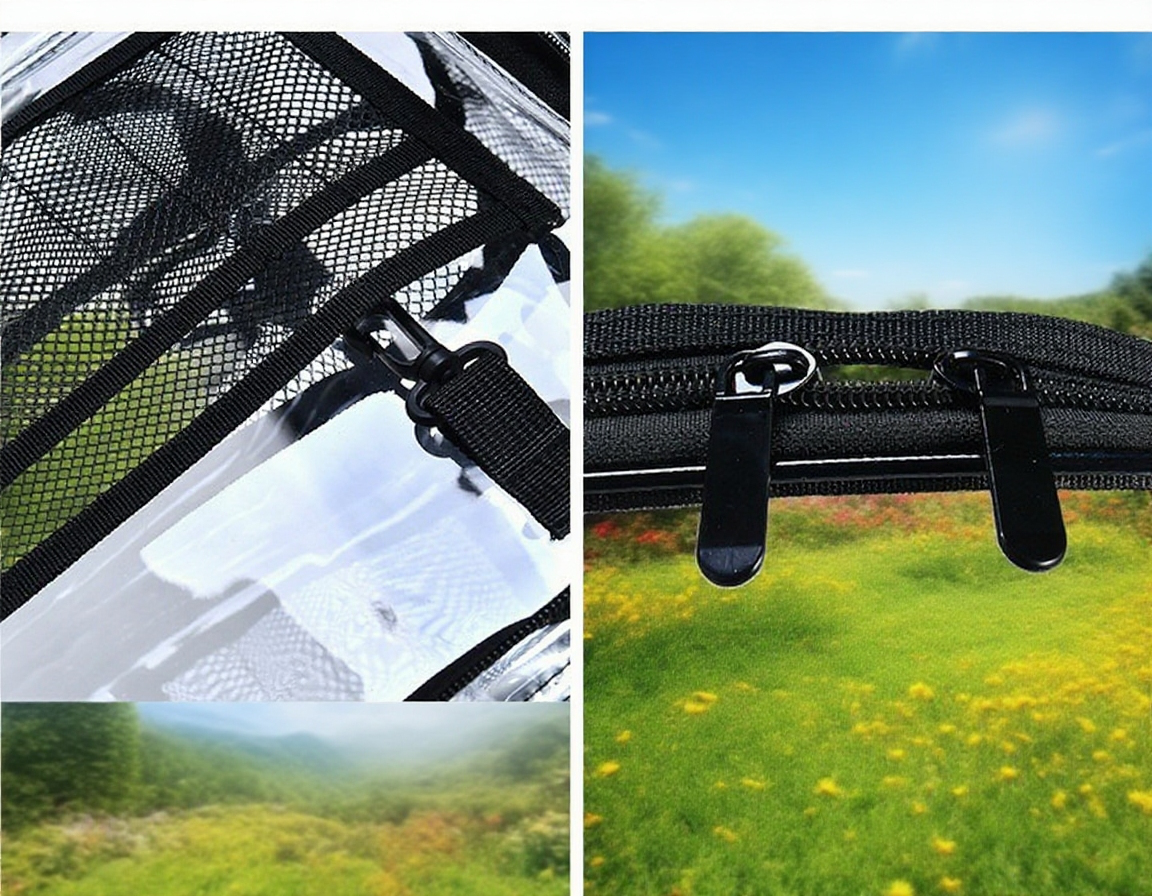 Detail zipu na ekologickém PVC batohu