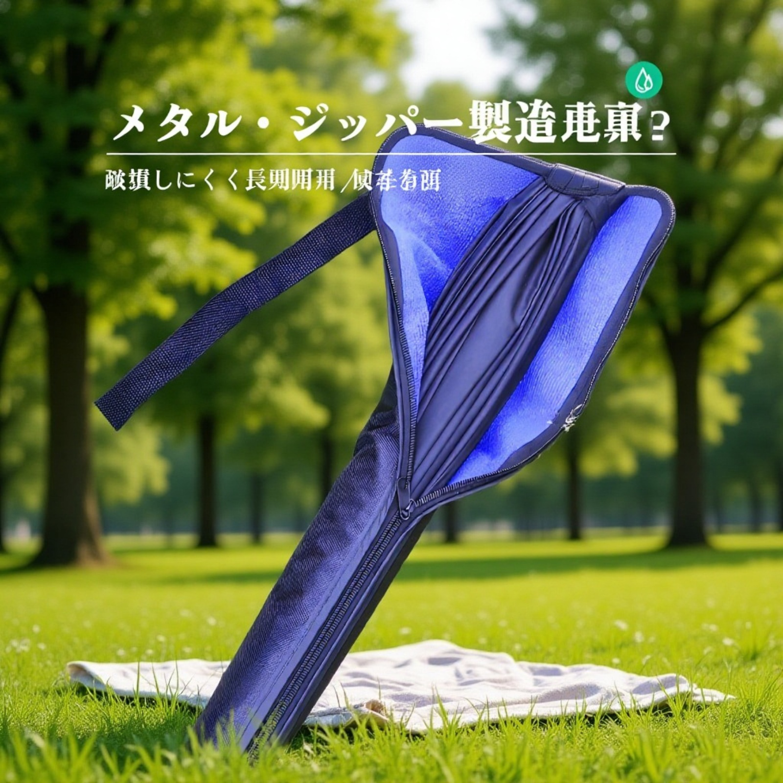 防水仕様の傘収納バッグで車内を守る