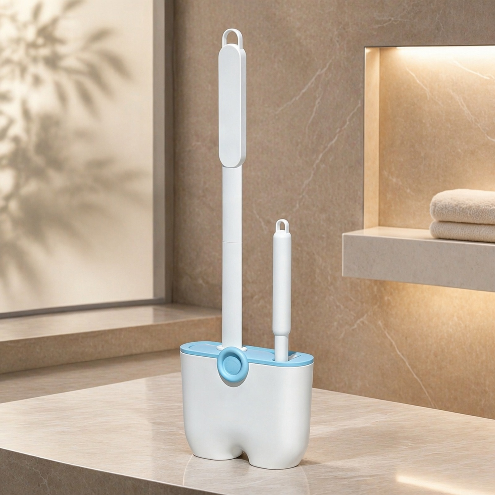 Portacepillo de baño de silicona para pared, fácil instalación sin perforaciones
