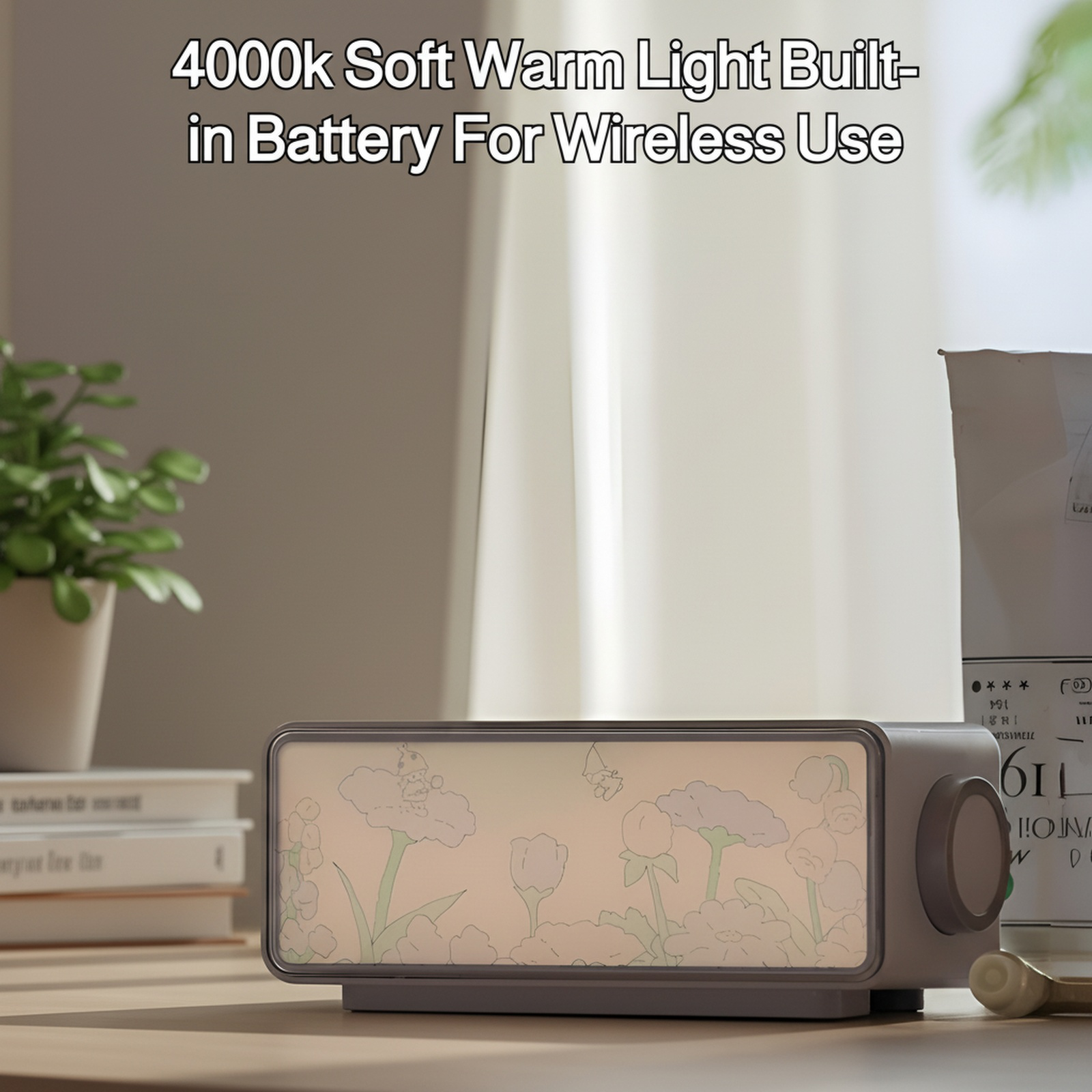 Multifunctional speaker with painting style and LED light