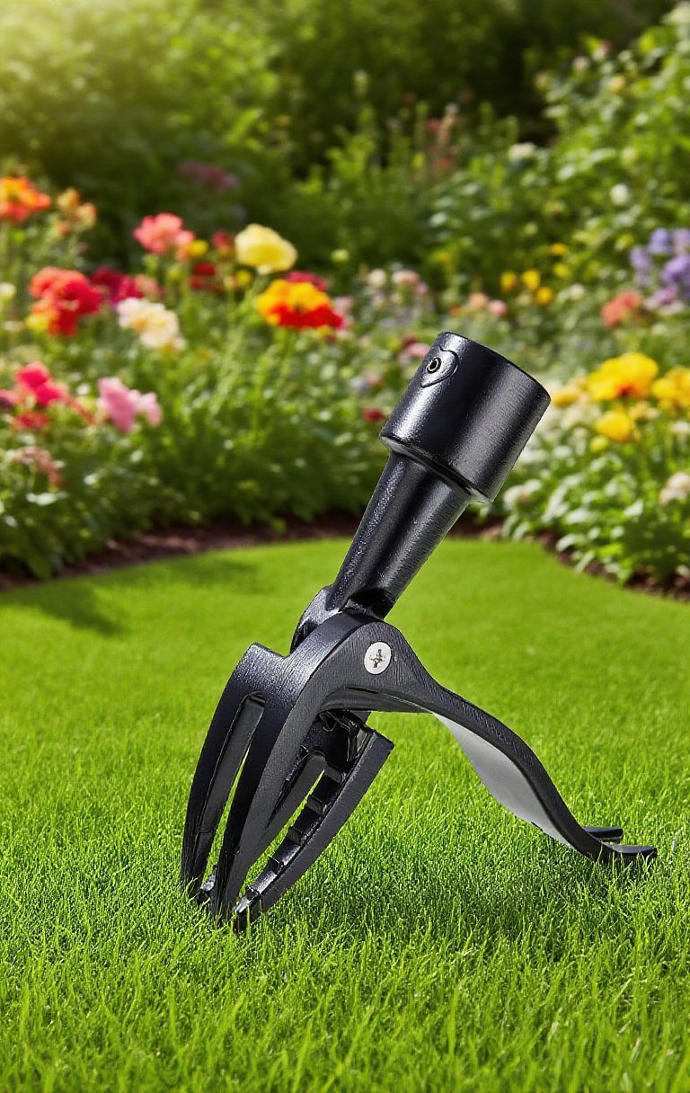 Stojací třífázový odstraňovač plevele pro pohodlnou práci na zahradě