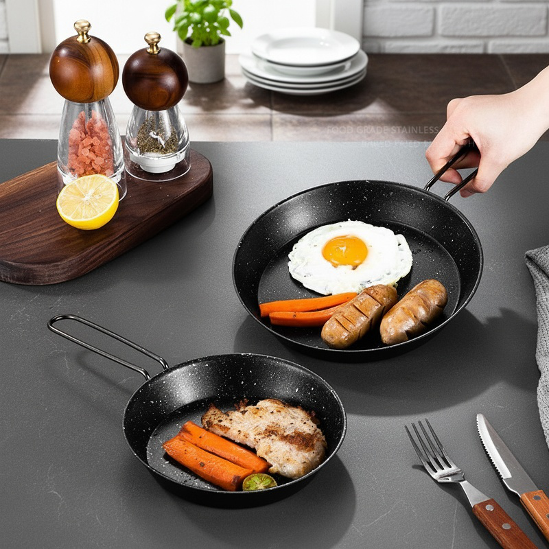 Lightweight outdoor cooking pan for travel and hiking
