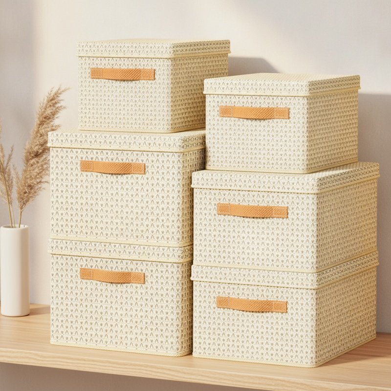 Thickened PP board folding storage box for clothes and quilts with lid for storage of pants and quil