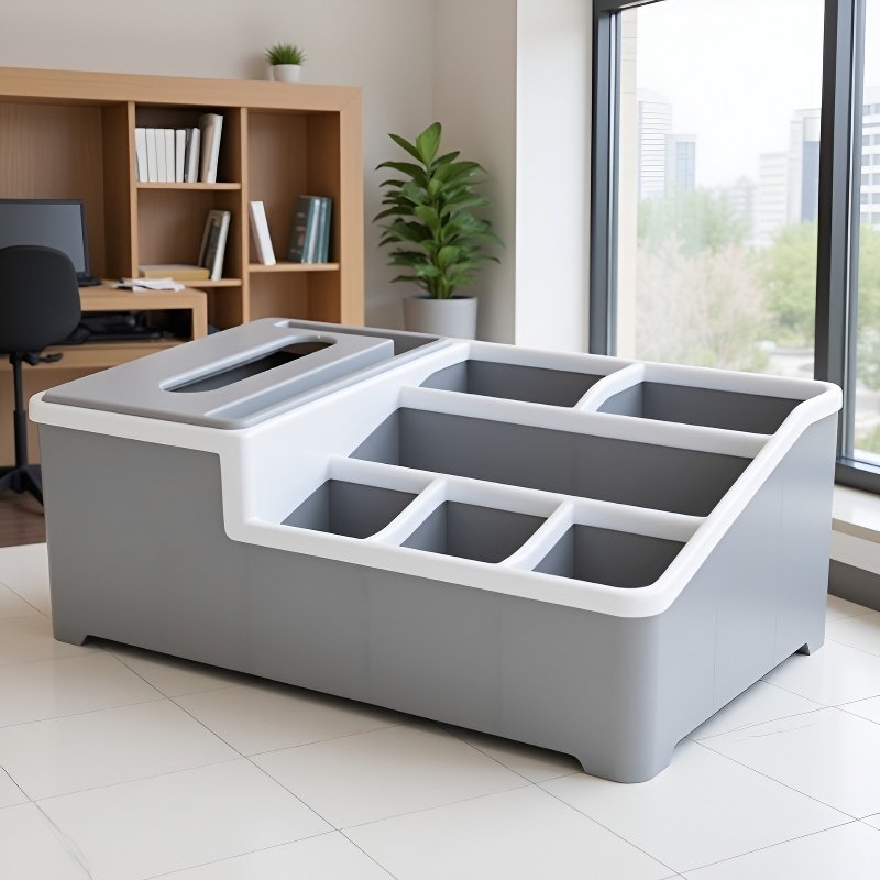 デスクトップ多機能ティッシュボックス