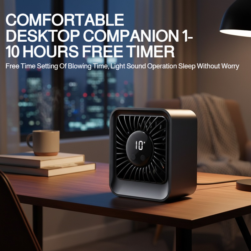 Smart Digital Display Desktop Fan