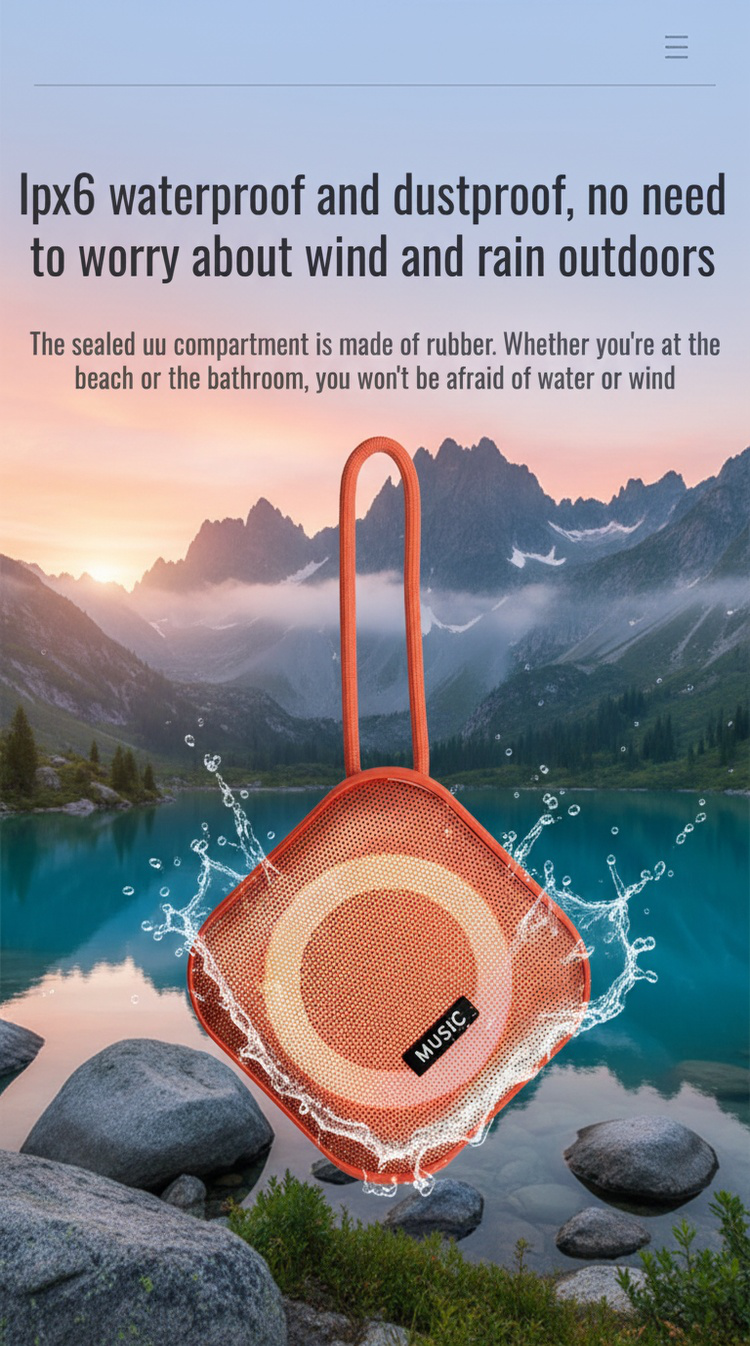 Outdoor Bluetooth Speaker with High-quality Sound
