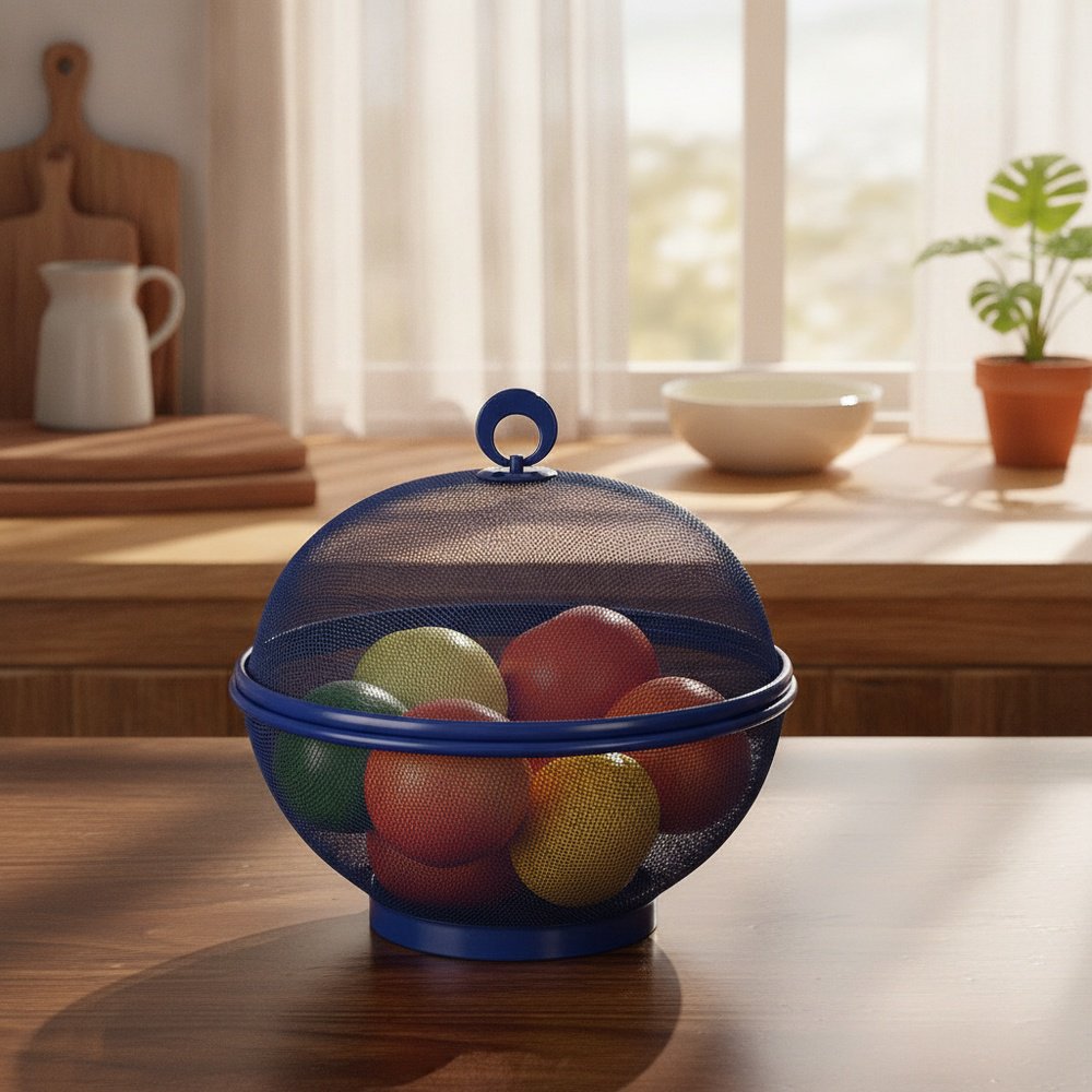 Fruit plate with protective kitchen cover