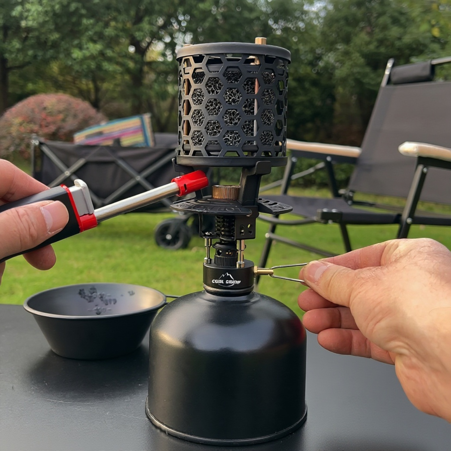 빠른 점화가 가능한 초경량 가스 난로