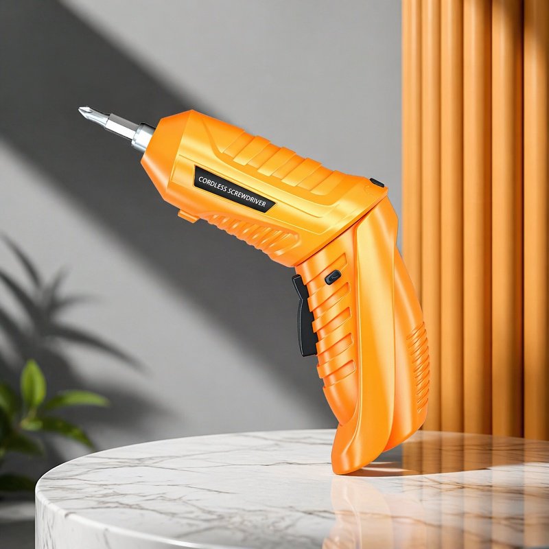 Mini USB Charging Yellow Electric Screwdriver Foldable Portable Lithium Screwdriver