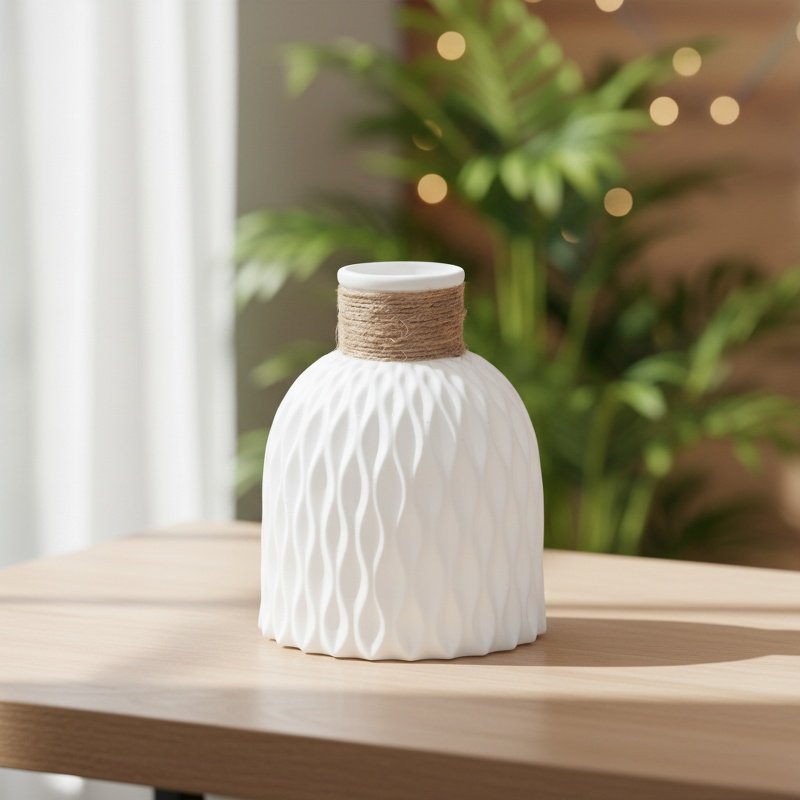 Vase en plastique motif ananas créatif pour décoration intérieure