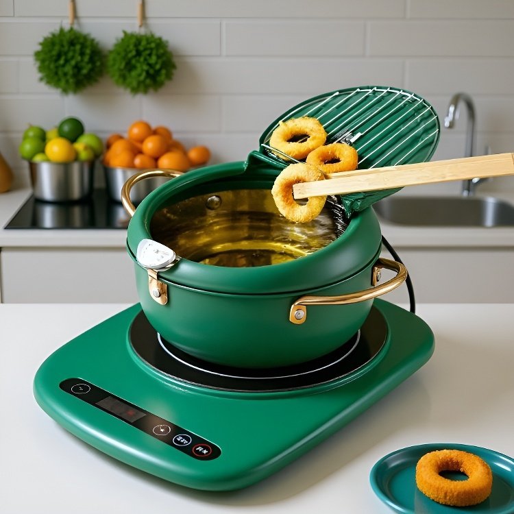 Japanischer Luxus-Fritteuse mit Temperaturkontrolle