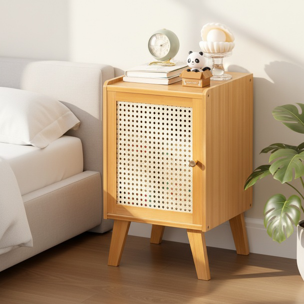 Bedside table rack small cabinet simple modern storage cabinet home bedroom rental room simple child