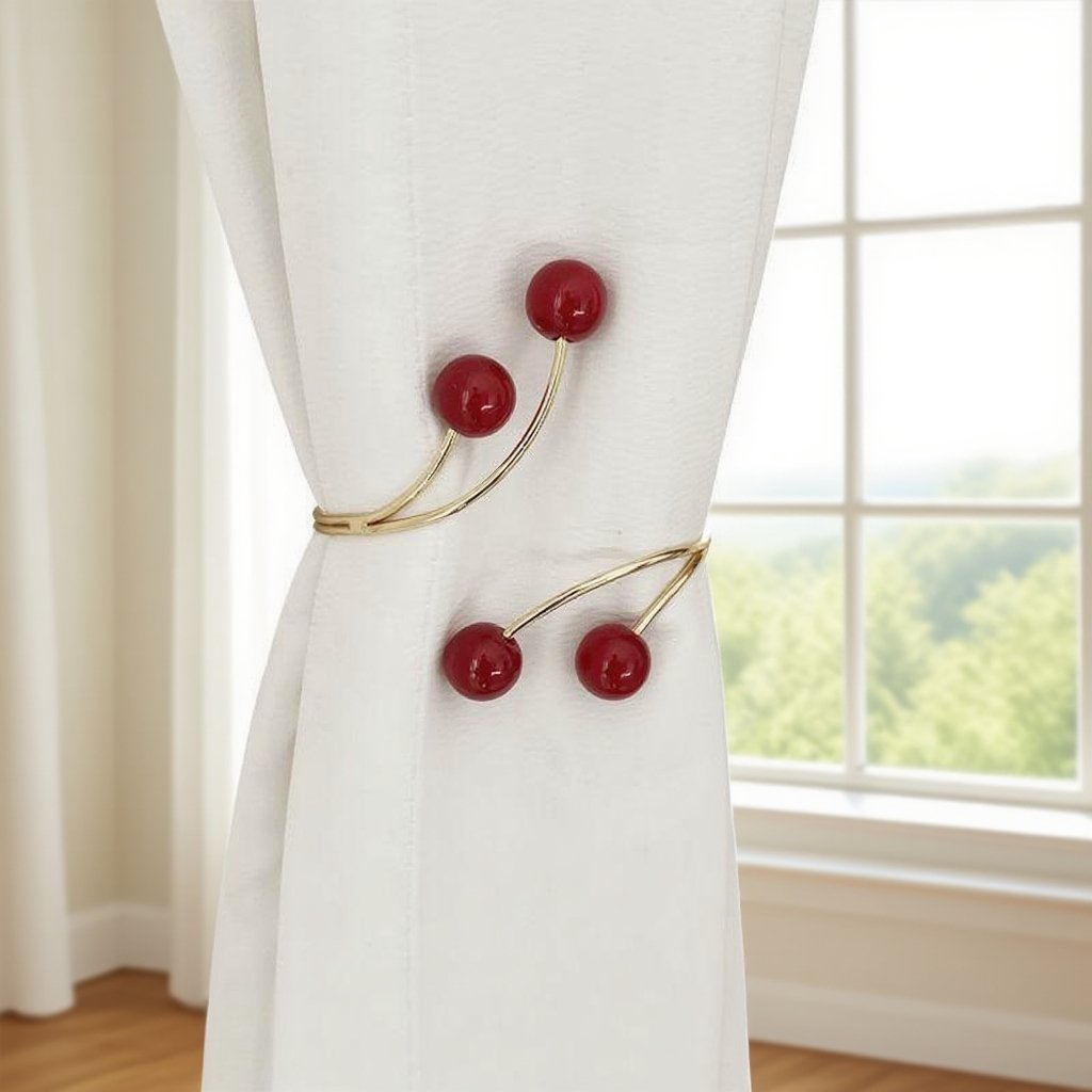 거실 소프트 장식 무펀치 커튼 끈